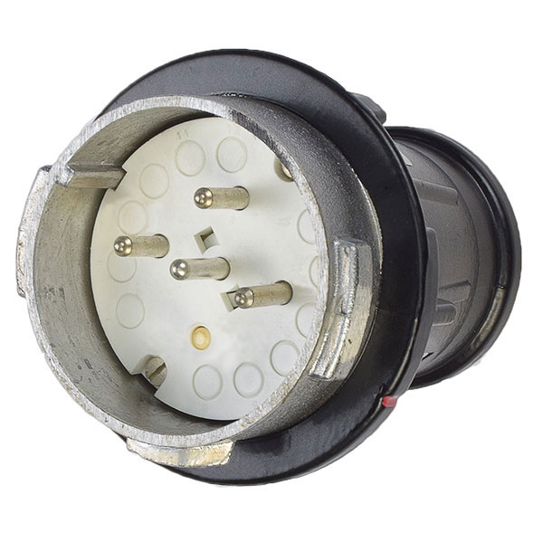 26-21073-20M - DX20 PLUG METAL BLACK SIZE 8 IP 65 3P+G 20A 250 VAC 60 Hz M20 .310-.510 in